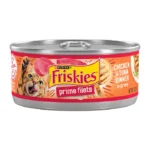 کنسرو گربه فریسکیز مدل پرایم فیله (Prime Filets) با طعم مرغ و ماهی تن در سس
