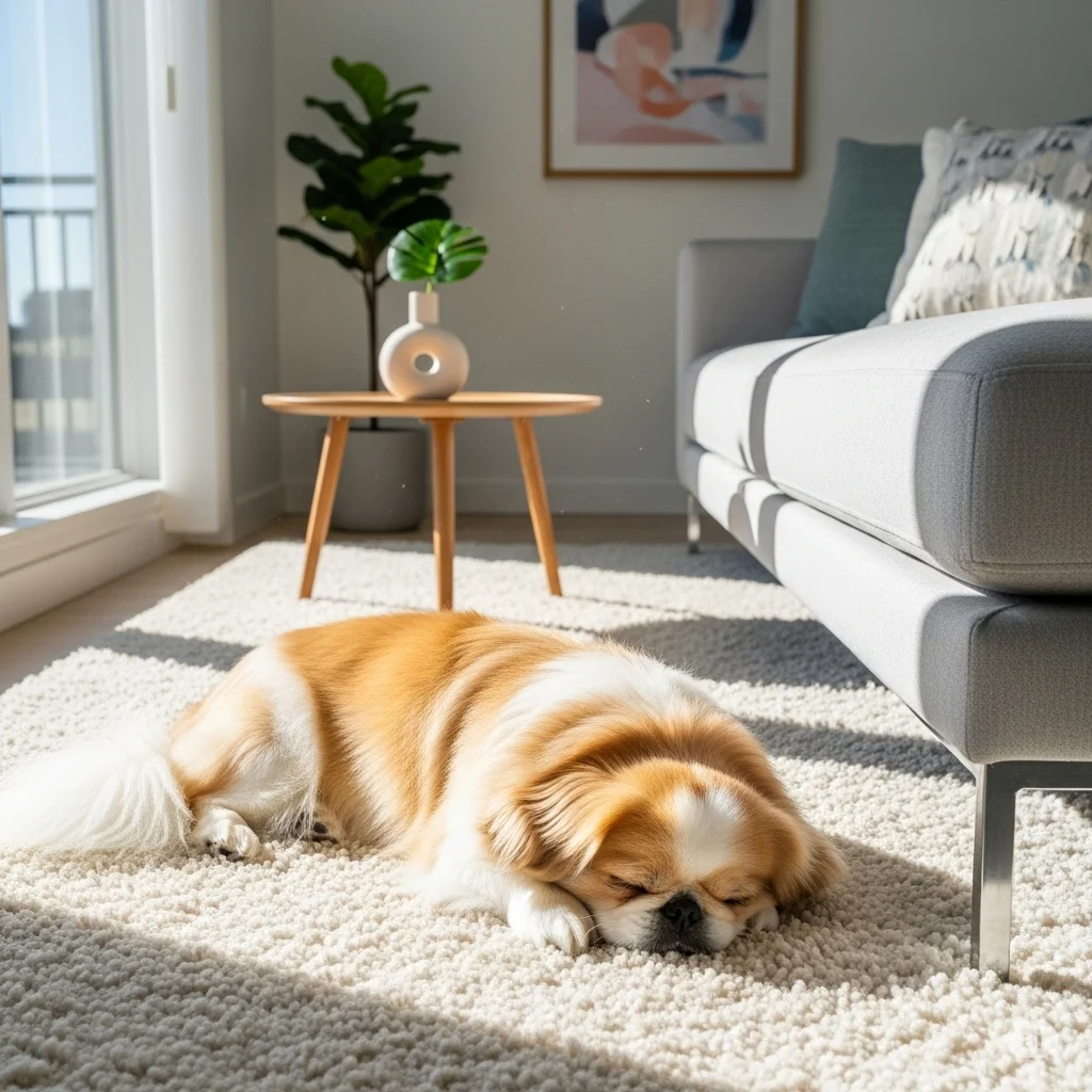 سگ پیکینیز خوابالو