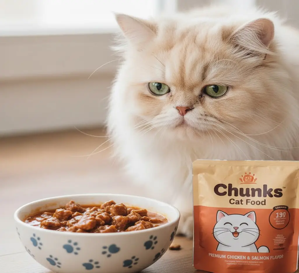 بافت غذای Chunks برای سگ و گربه