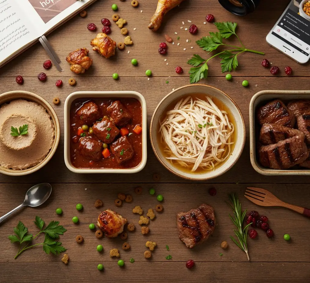 انتخاب نوع بافت کنسرو سگ و گربه (پته، چانک، نچرال و استیک) راهنمای انتخاب کنسرو مناسب