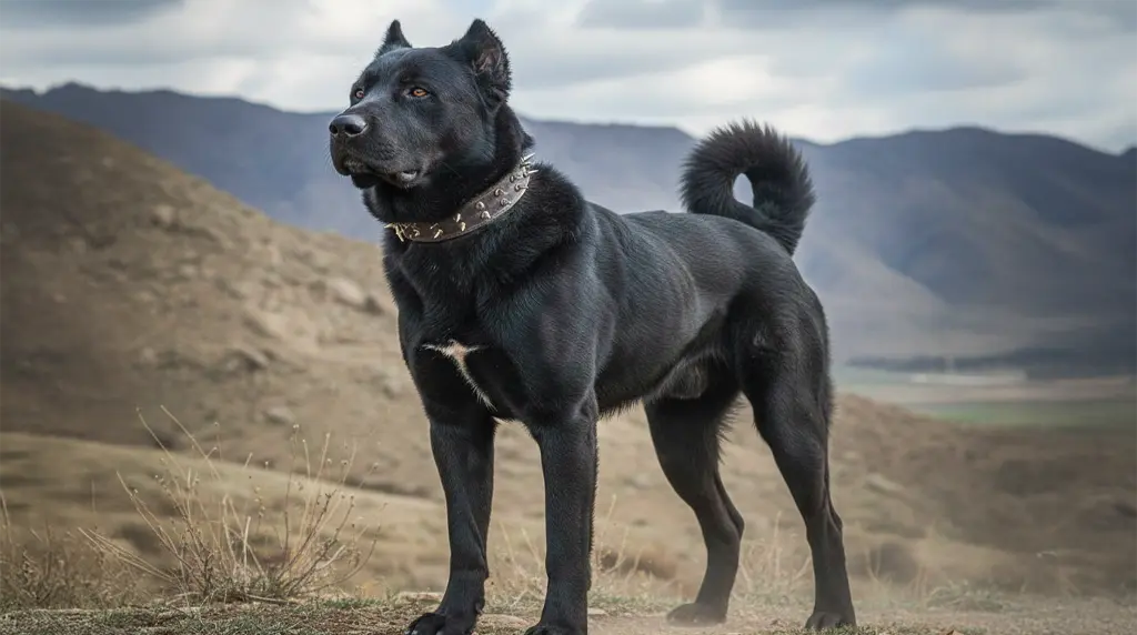 سگ سرابی سیاه رنگ نگهبان با ابهت؛ مناسب برای اسامی قره یا کابوس